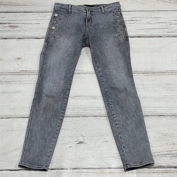 J BRAND JEANS Grey Denim Skinny Mid Rise Size 26 - Picture 4 of 12
